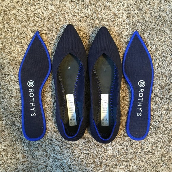 EUC Size 6 Maritime Navy Rothy's Points - Picture 2 of 7